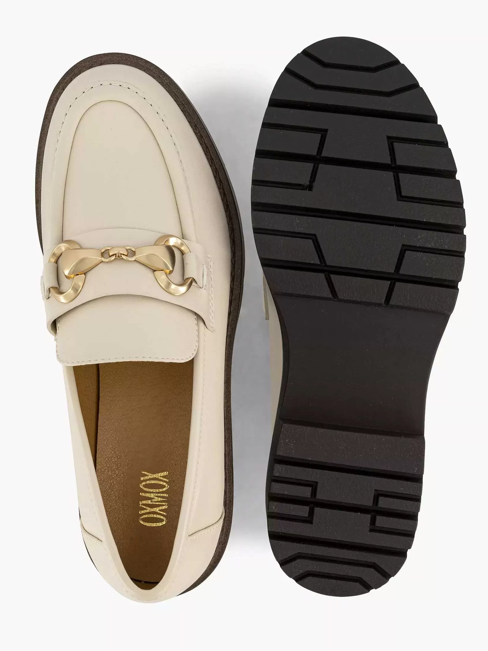 Flash Sale Oxmox Beigefarbene, Klobige Loafer-Deko-Halskette