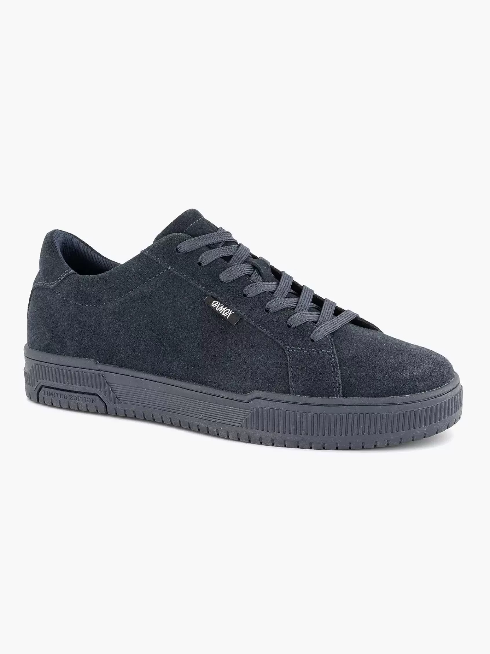 Online Oxmox Dunkelblauer Wildleder-Sneaker
