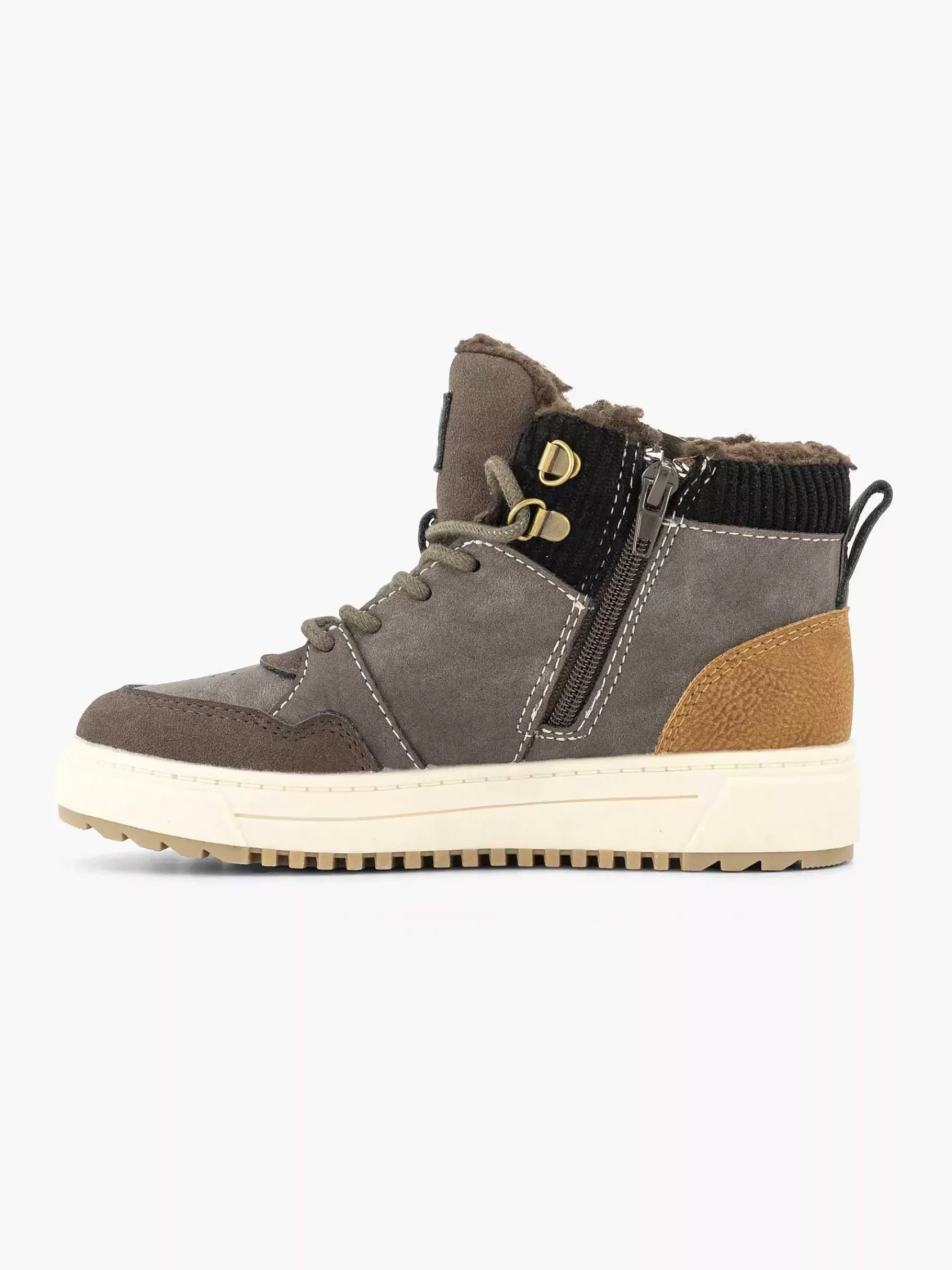 Cheap Vty Dunkelbrauner Hoher Sneaker