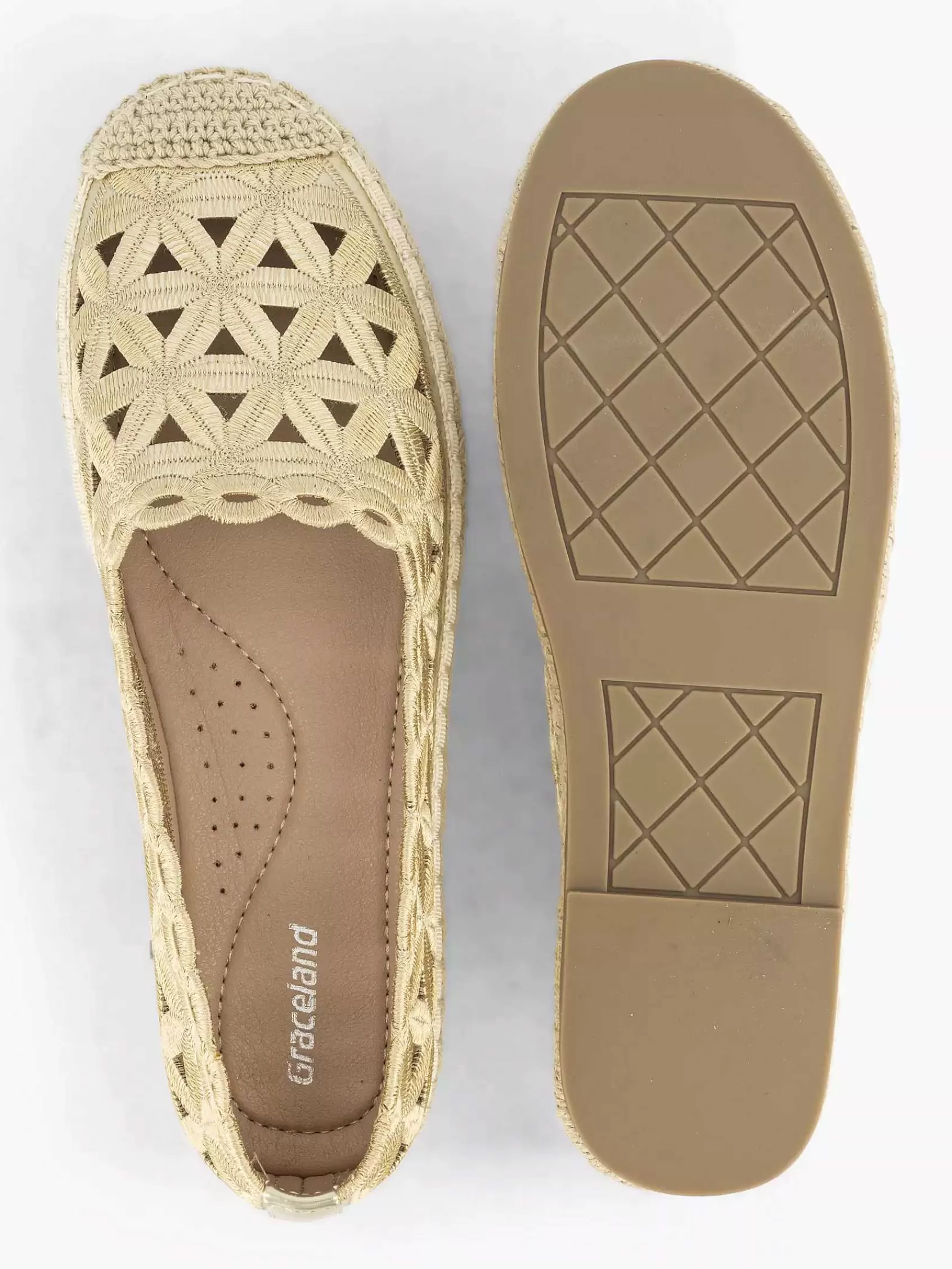 Cheap Graceland Goldene Espadrille