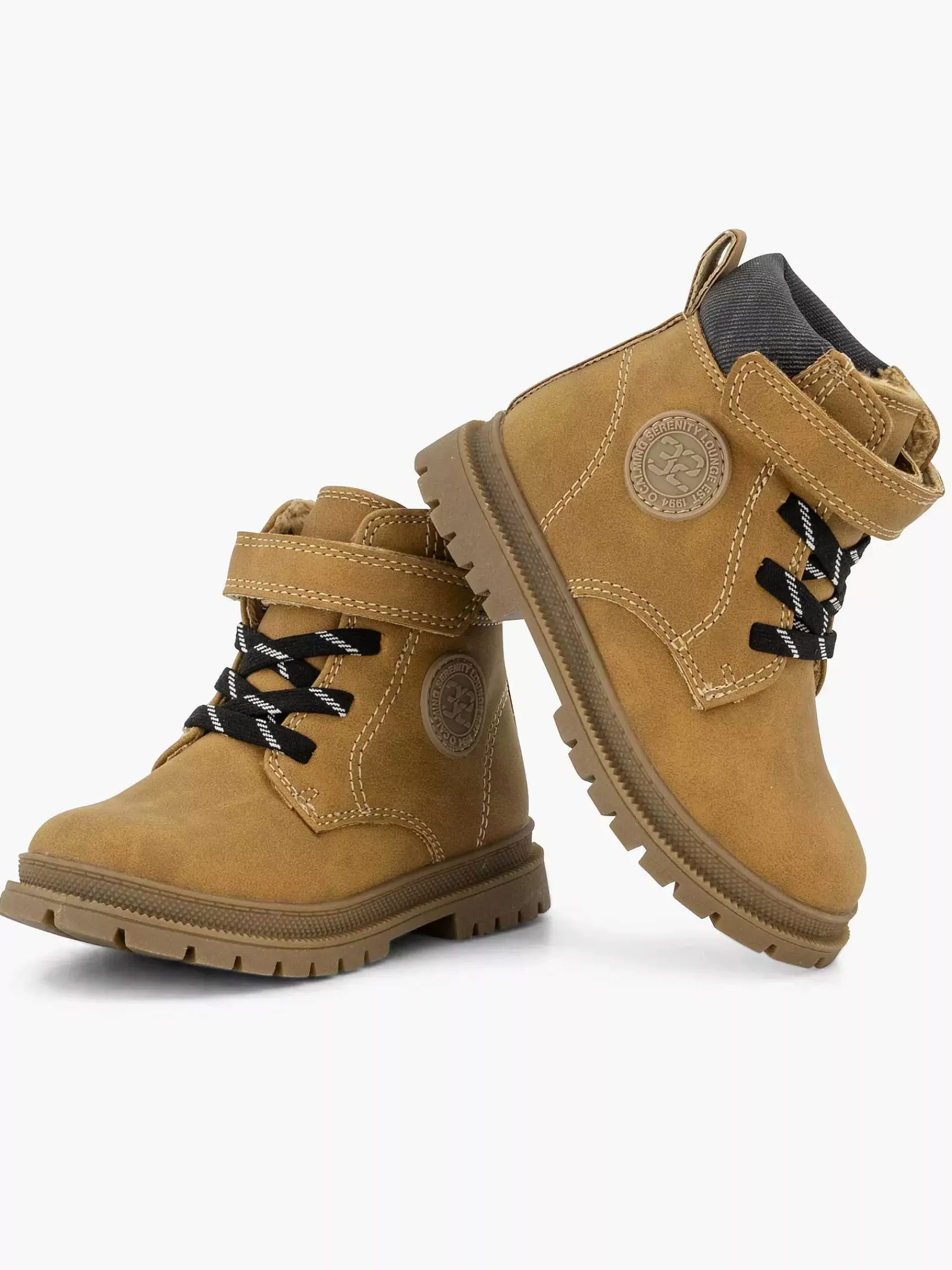 Cheap Vty Kamelfarbener Spitzenstiefel