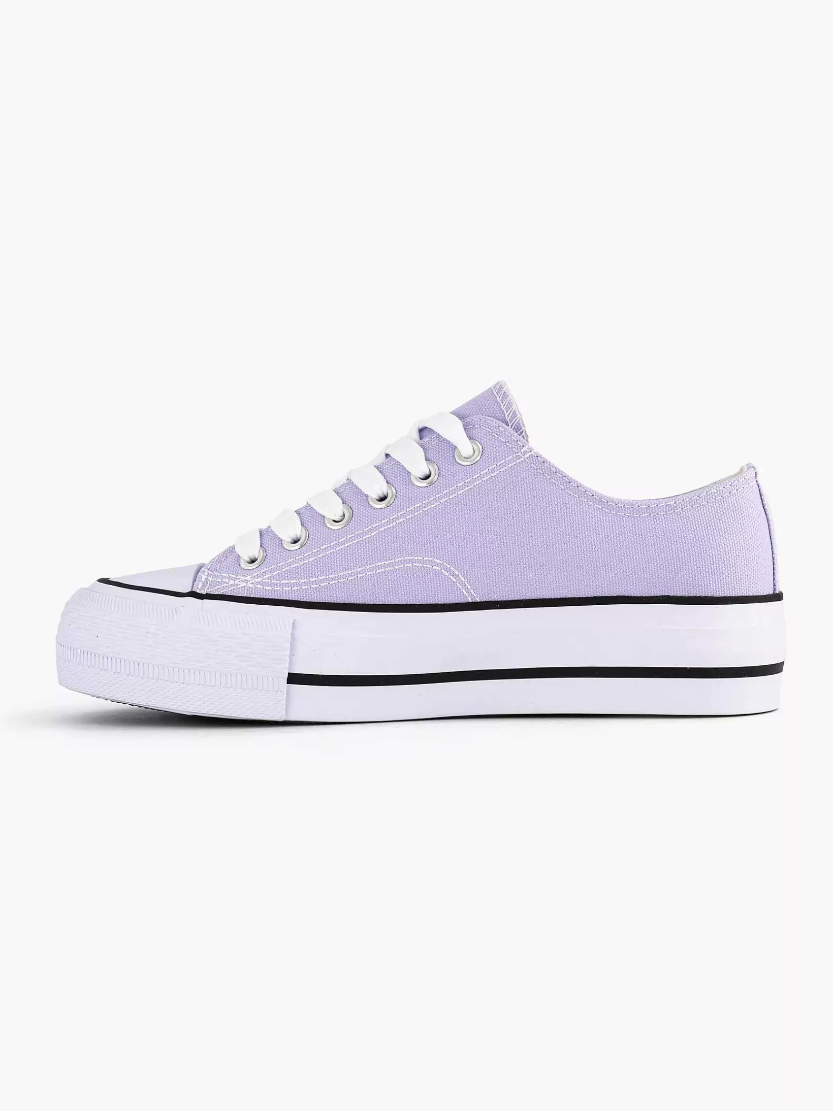 New Graceland Lilafarbener Canvas-Sneaker