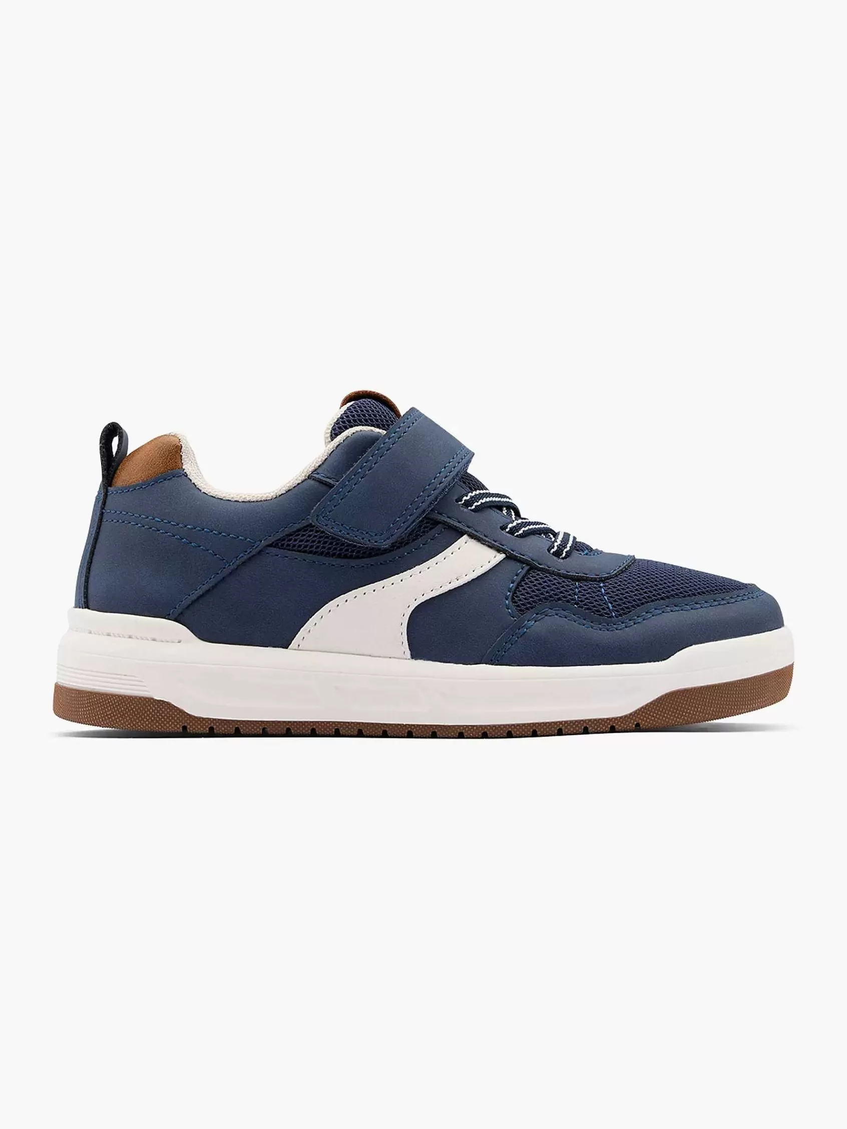 New Vty Marineblauer Sneaker Mit Klettverschluss