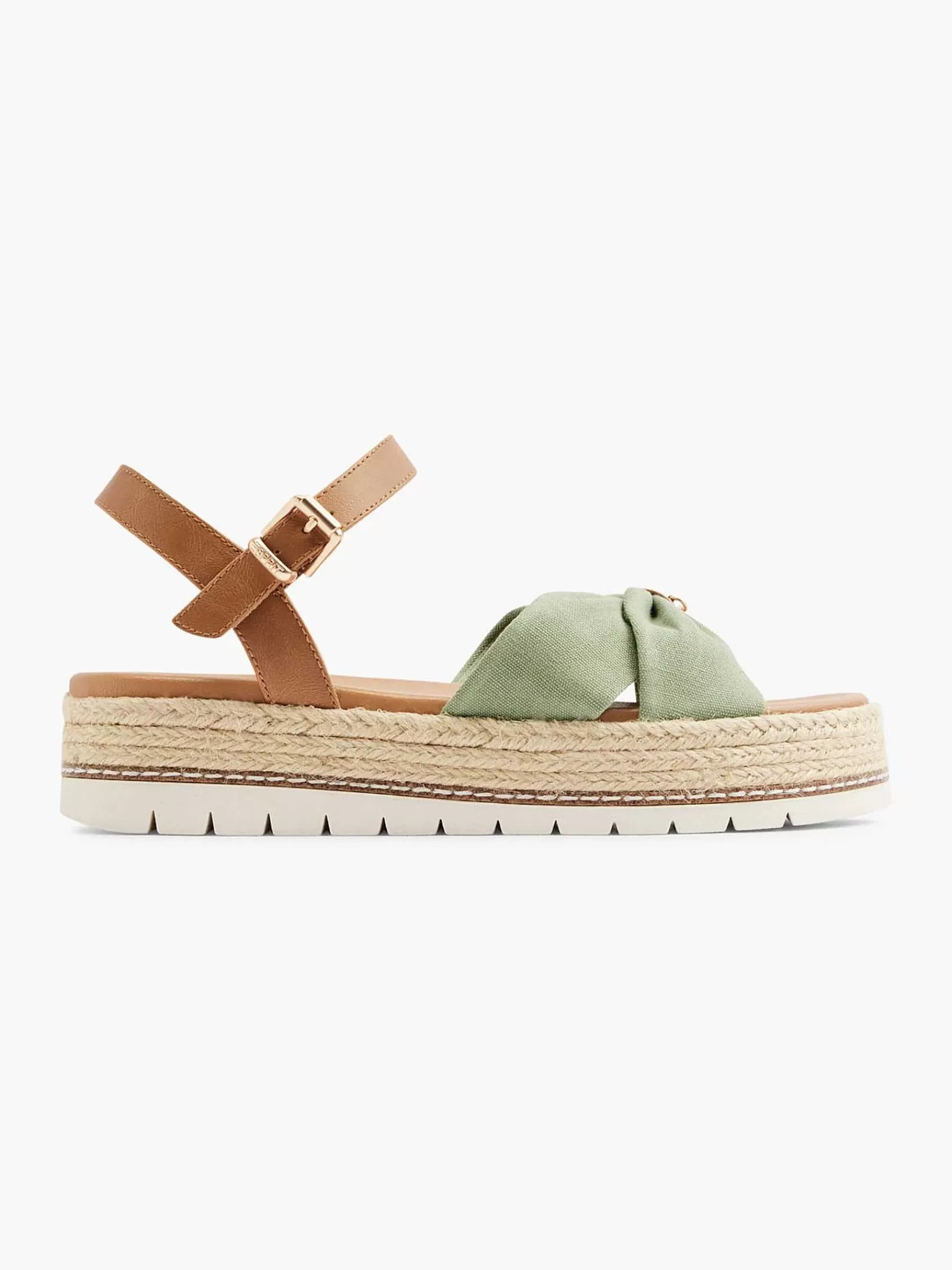 Sale Esprit Olivgrune Plateausandale