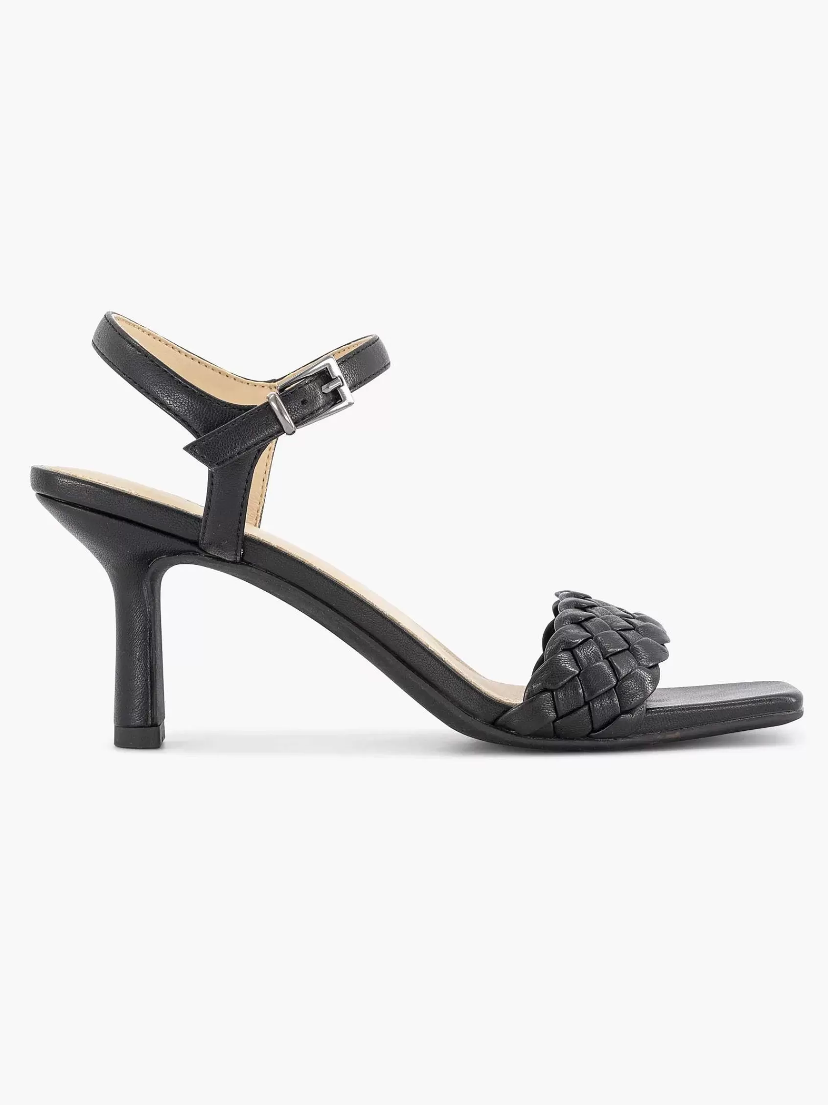 Sale Graceland Schwarze Geflochtene Sandalette