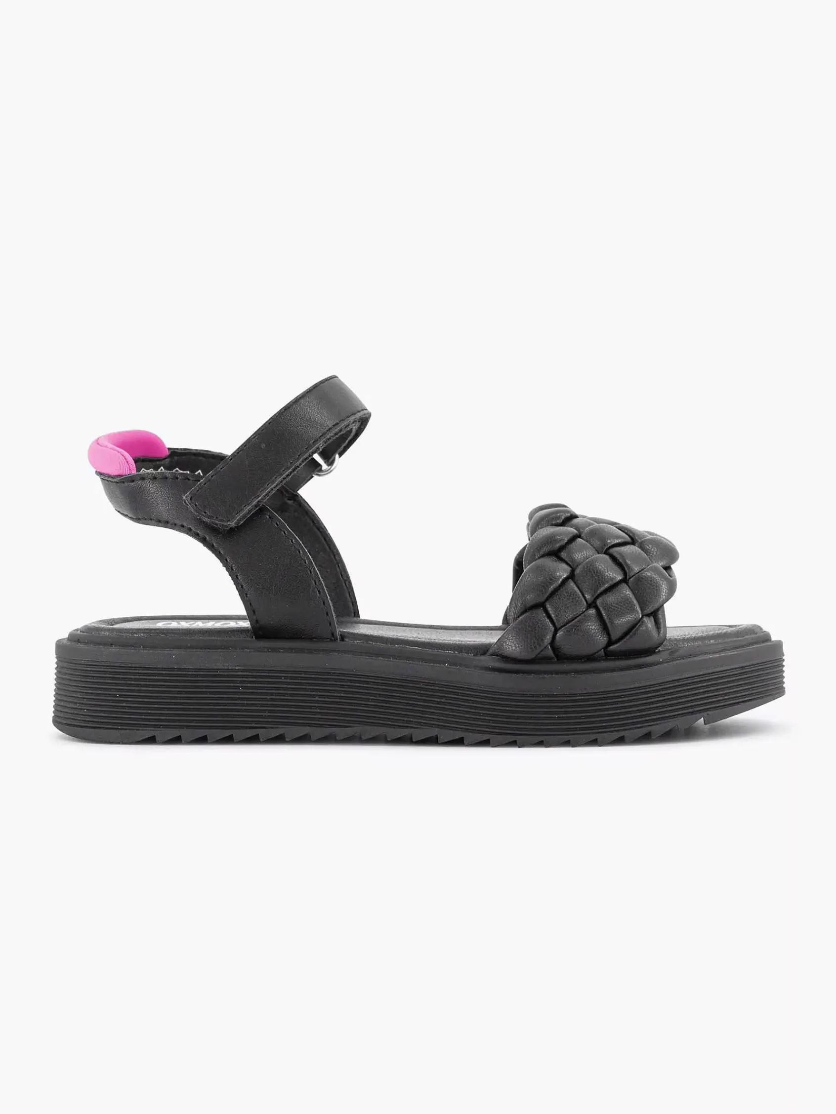 Clearance Oxmox Schwarze Sandale Geflochten