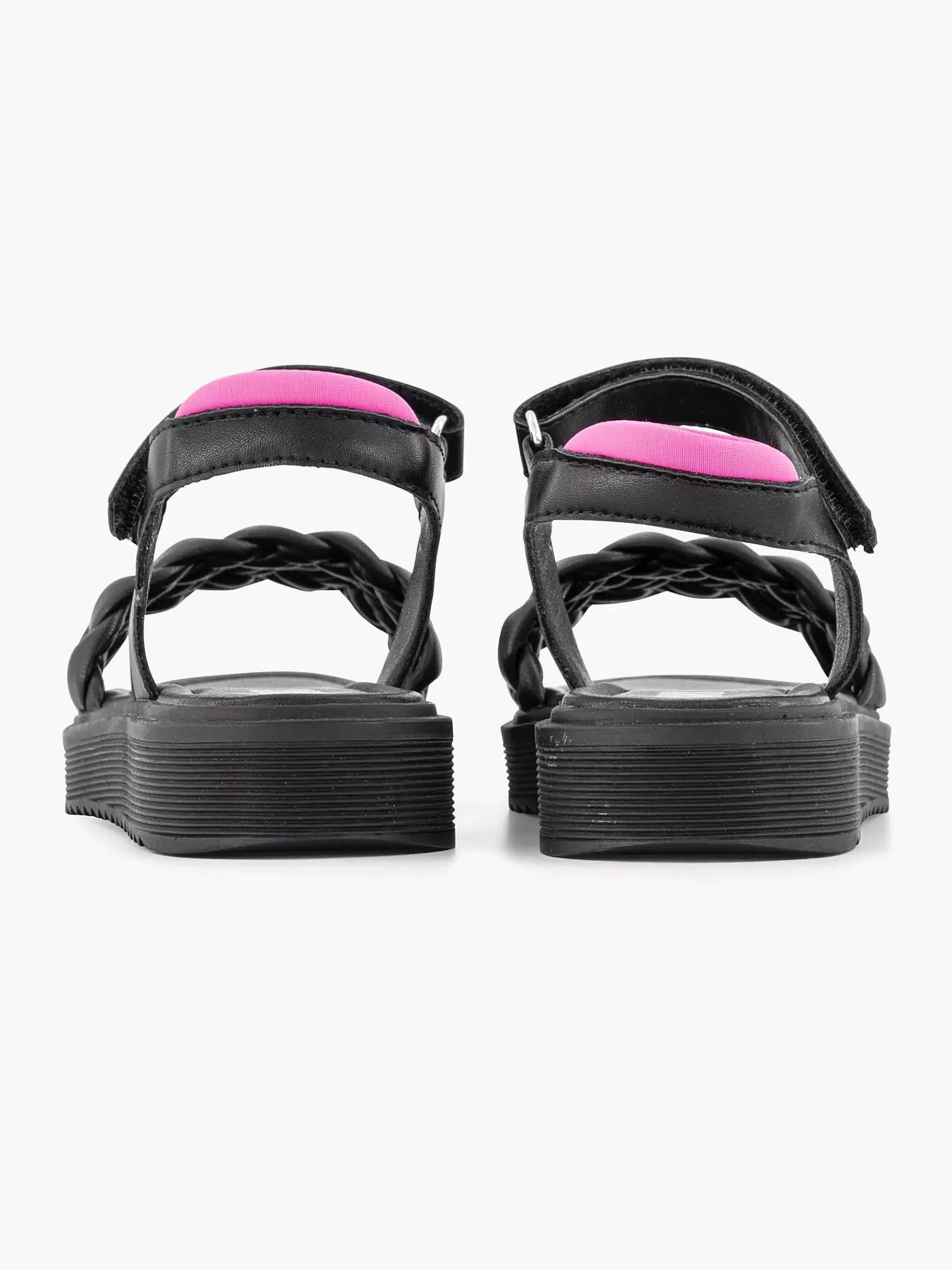 Clearance Oxmox Schwarze Sandale Geflochten
