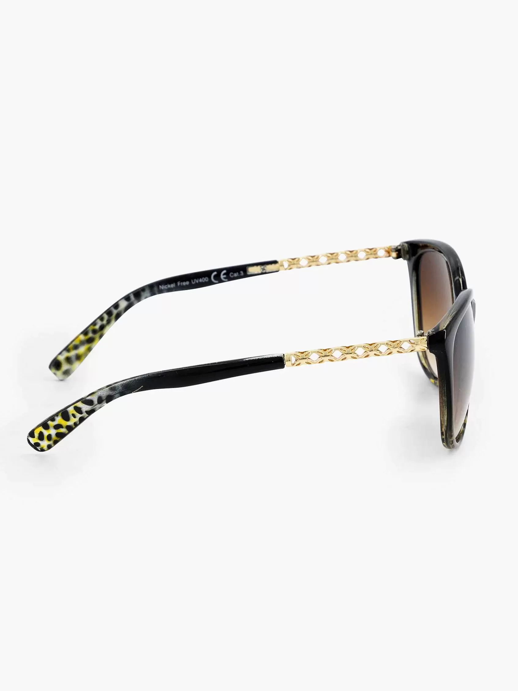 Sale Graceland Schwarze Sonnenbrille Mit Leopardenmuster