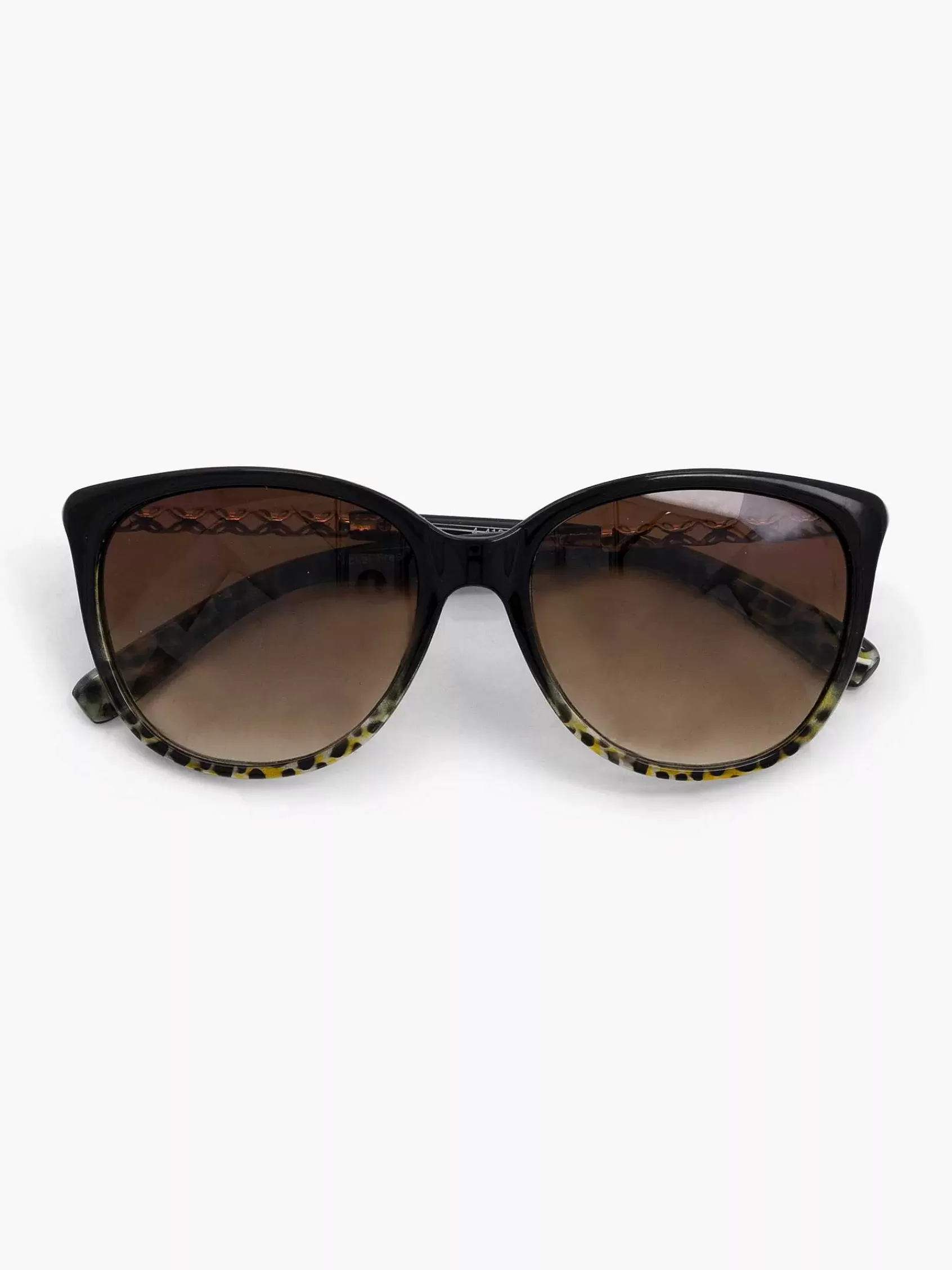 Sale Graceland Schwarze Sonnenbrille Mit Leopardenmuster