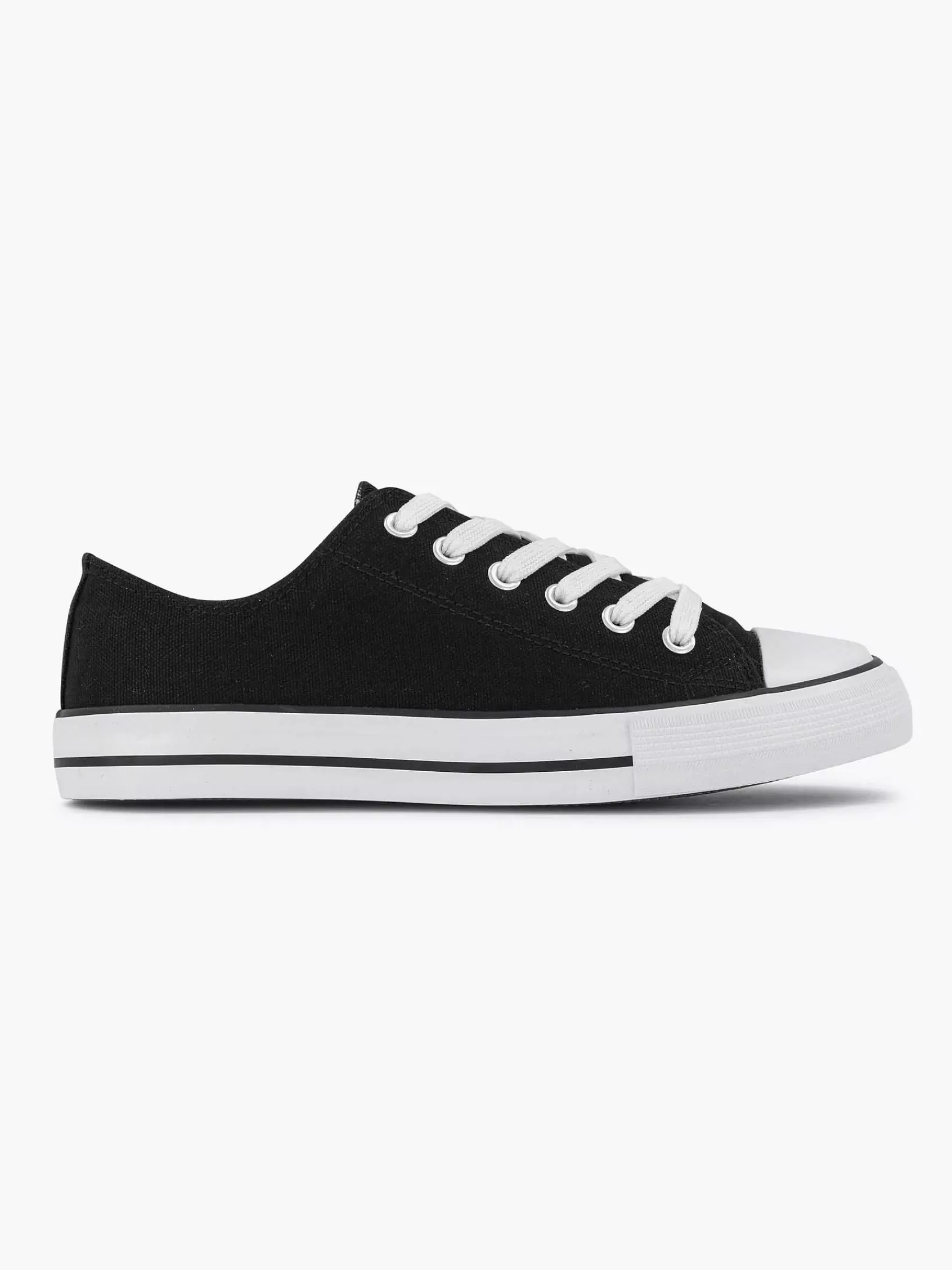 New Graceland Schwarzer Canvas-Sneaker