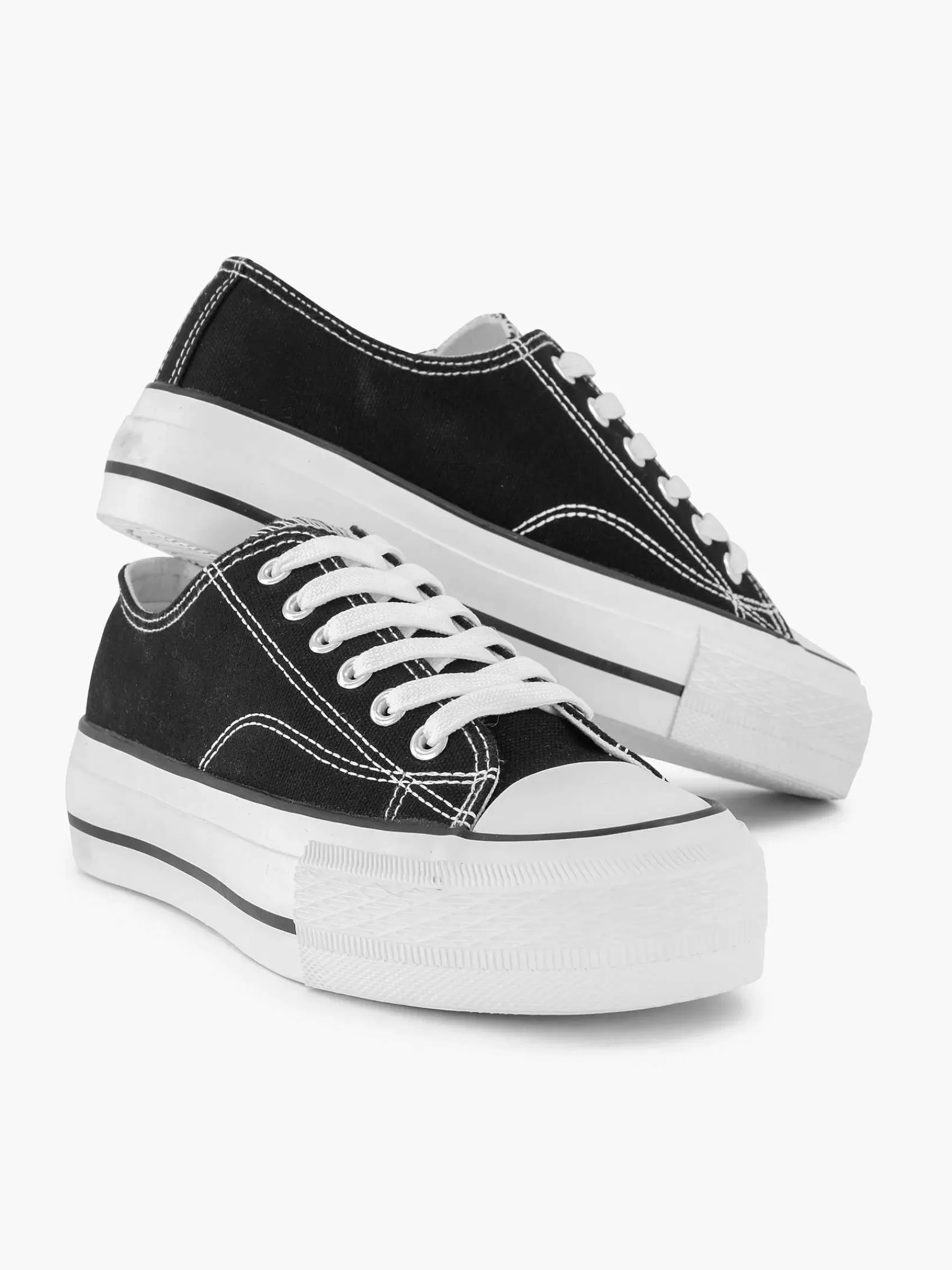 Hot Graceland Schwarzer Canvas-Sneaker