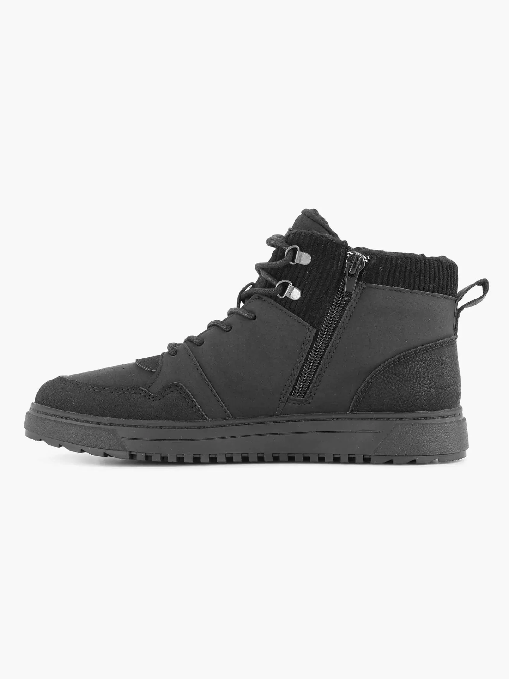 Hot Vty Schwarzer Hoher Sneaker