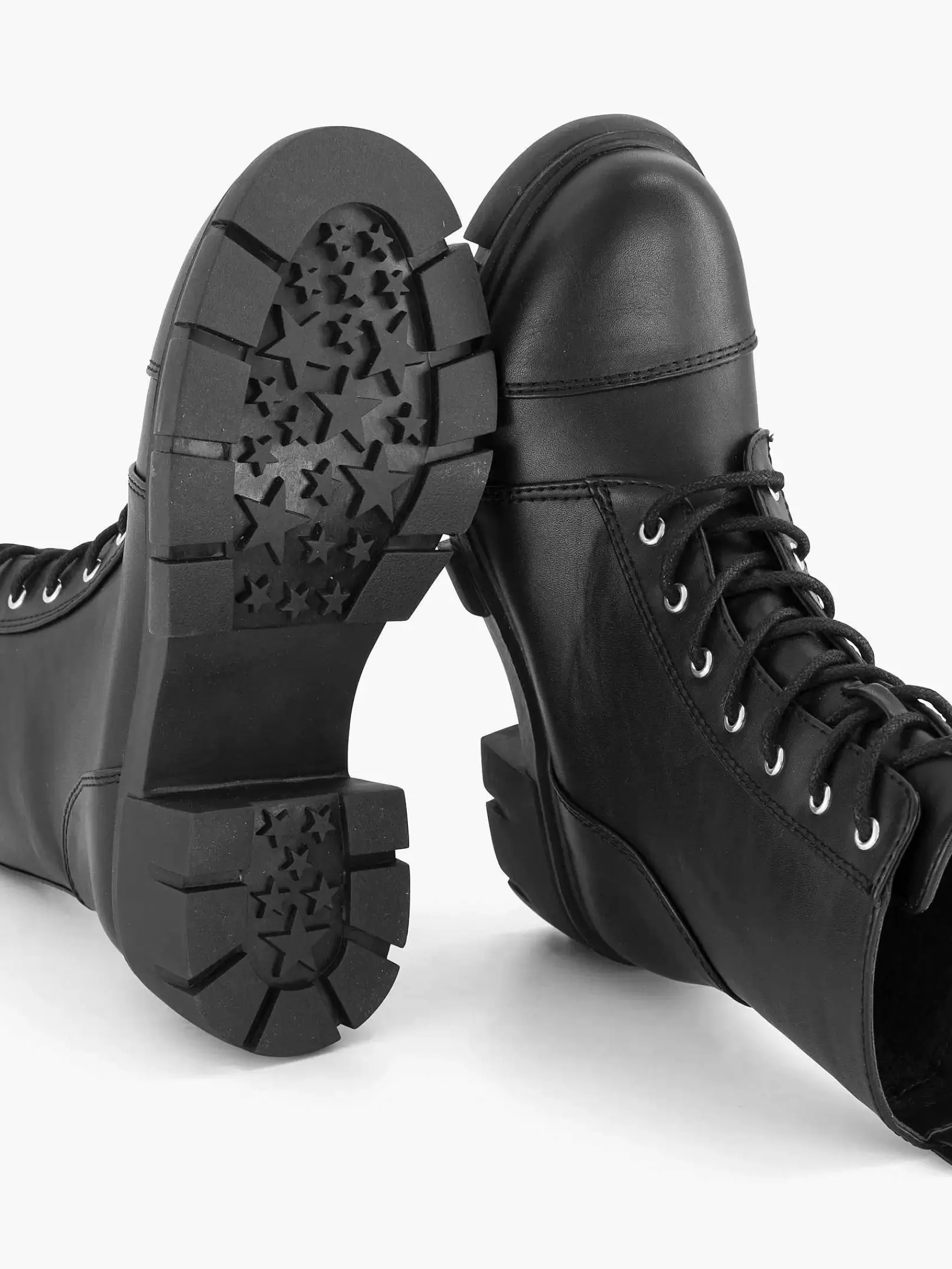 Fashion Oxmox Schwarzer Spitzenstiefel