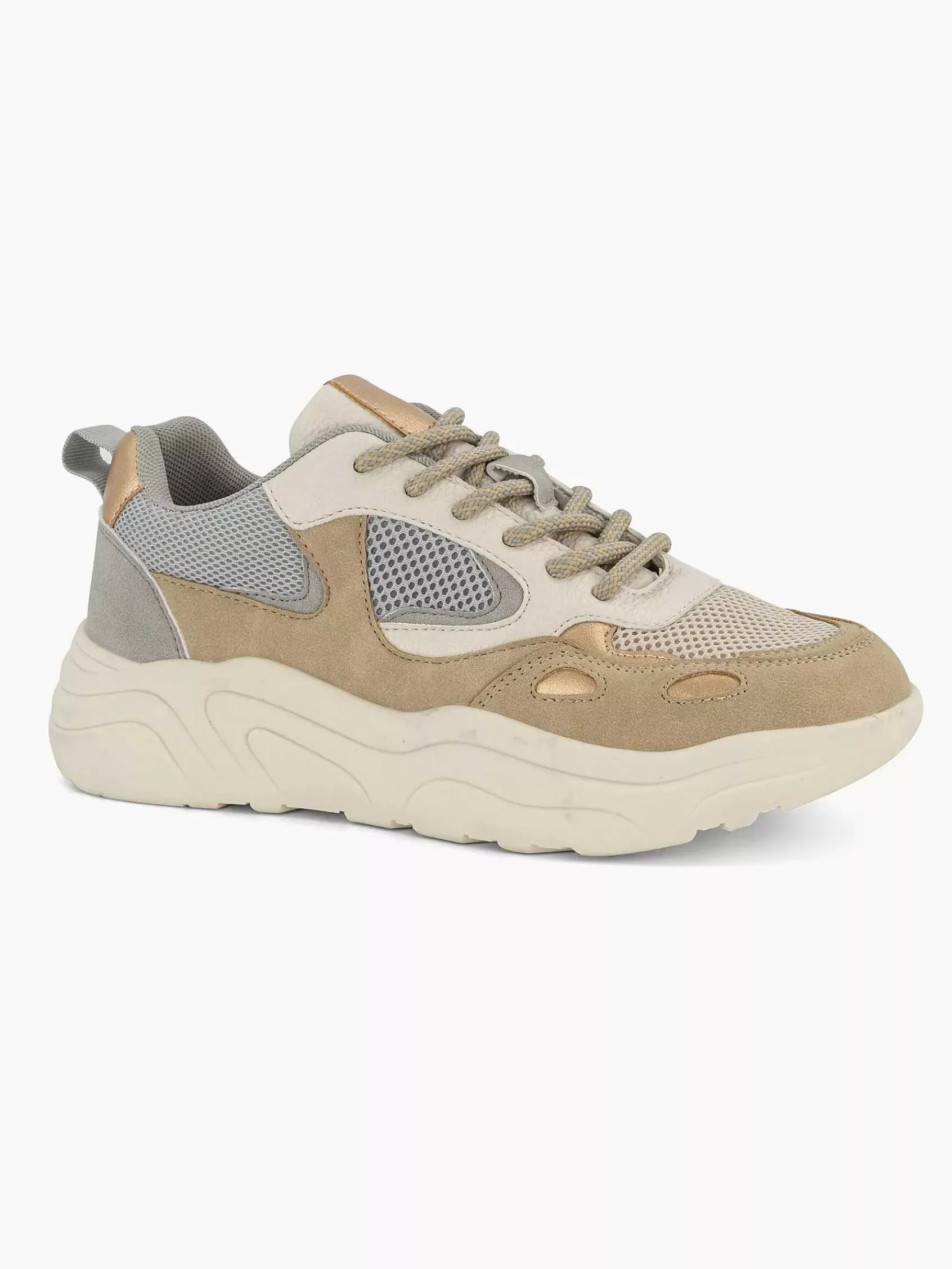 Discount Oxmox Taupefarbener, Klobiger Sneaker